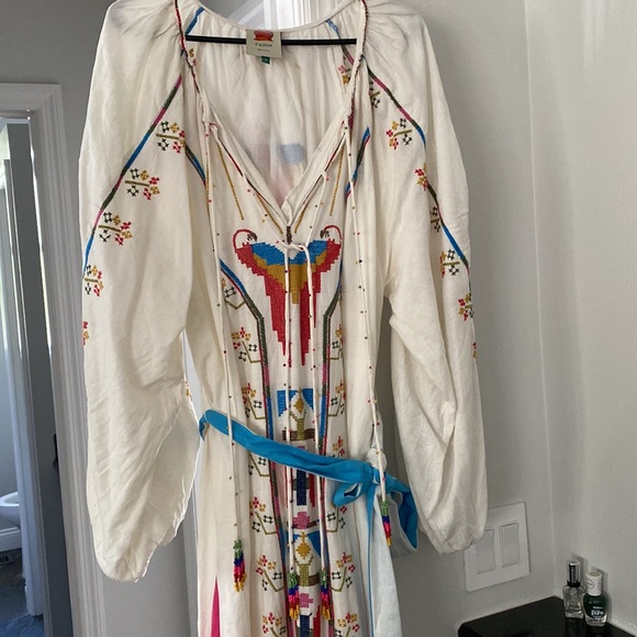 FARM Rio Multicolor Embroidered Maxi Dress - Picture 3 of 6